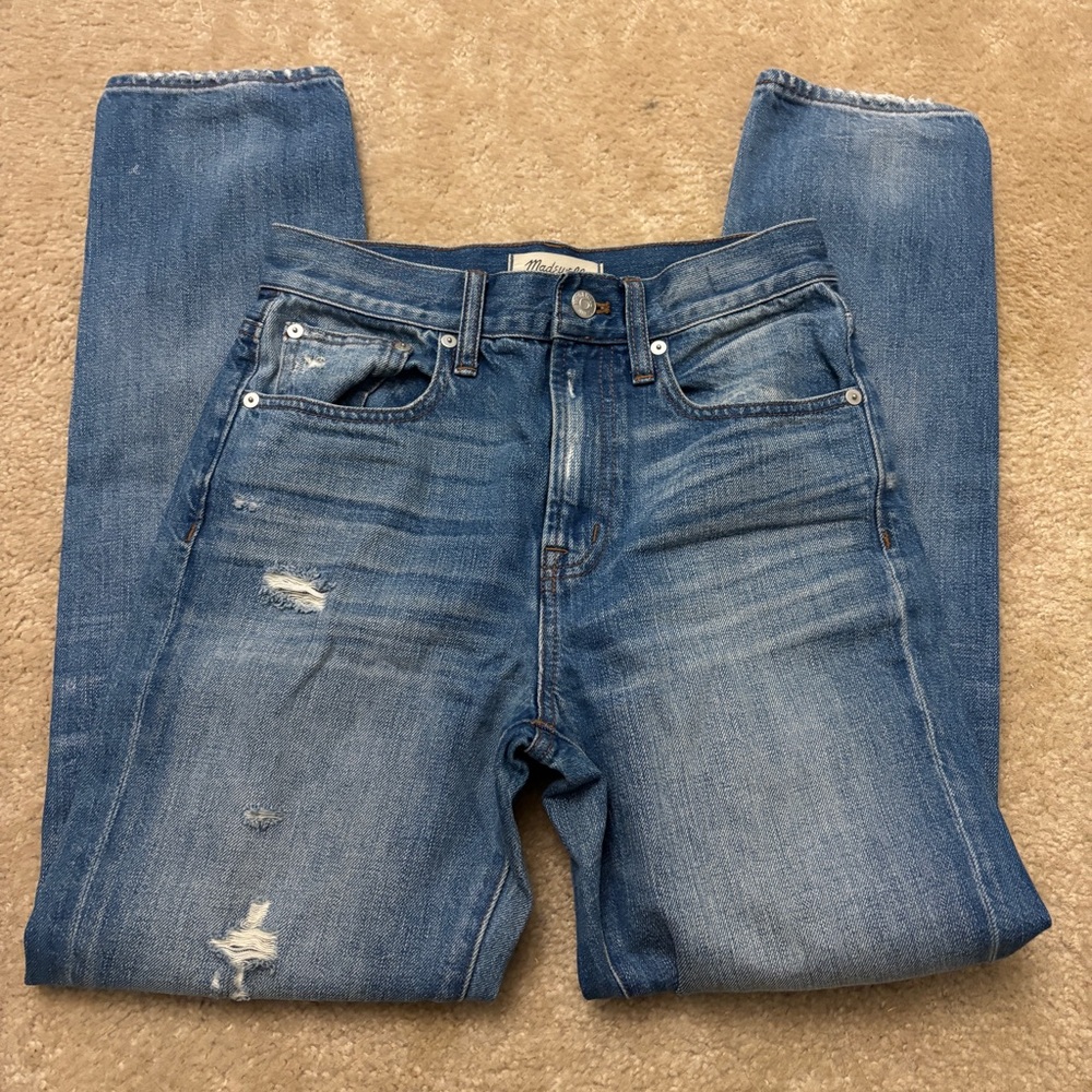 Madewell the perfect vintage Jean distressed straight leg jeans